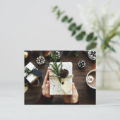 Kerstmis - Een tijd van geven Feestdagenkaart (Staand voorkant)