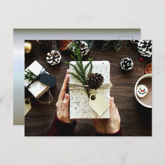 Kerstmis - Een tijd van geven Feestdagenkaart (Voorkant / Achterkant)