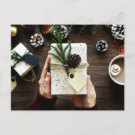 Kerstmis - Een tijd van geven Feestdagenkaart (Voorkant)