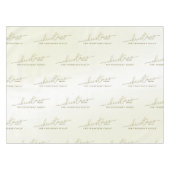 Kerstmis Eenvoudige Gouden Kalligrafie Script Zege Tafelkleed (Voorkant (Horizontaal))