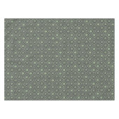 Kerstmis Eenvoudige Groene Sneeuwvlok Elegant Patr Tafelkleed (Voorkant (Horizontaal))