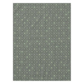 Kerstmis Eenvoudige Groene Sneeuwvlok Elegant Patr Tafelkleed (Voorkant)