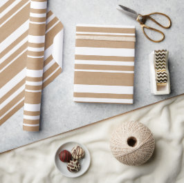 Kerstmis Eenvoudige Strepen Lijnen Inpakpapier