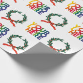 Kerstmis - Eenvoudige zakelijke Logo -  Wreater Cadeaupapier (Hoek)