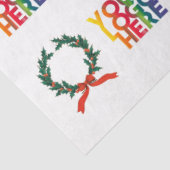 Kerstmis - Eenvoudige zakelijke Logo - Wreater Tissuepapier (Detail)