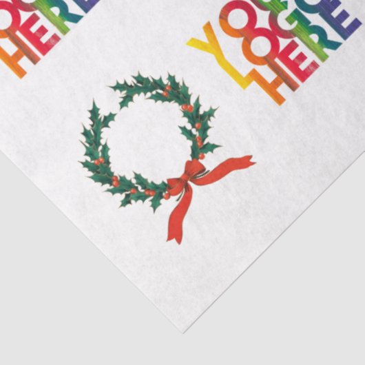 Kerstmis - Eenvoudige zakelijke Logo - Wreater Tissuepapier (Detail)