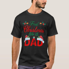 Kerstmis, eerste kerst als pap T-shirt