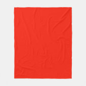 Kerstmis effen rood stijlvol fleece deken (Voorkant)