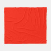 Kerstmis effen rood stijlvol fleece deken (Voorkant (Horizontaal))