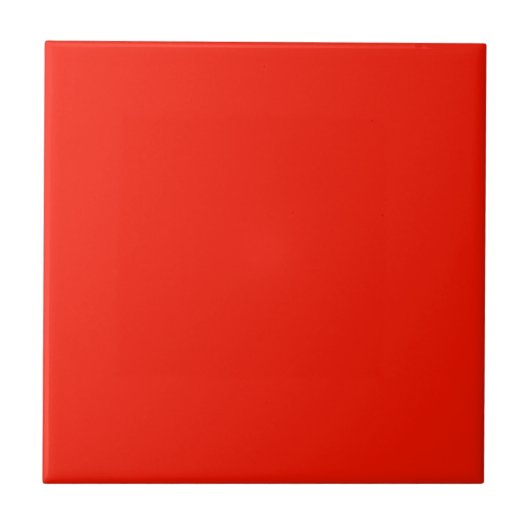 Kerstmis effen rood stijlvol tegeltje (Voorkant)