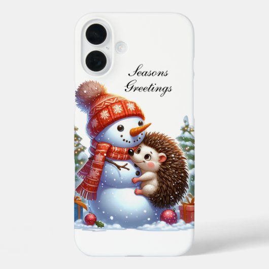 Kerstmis egel aanpasbaar Case-Mate iPhone case (Achterkant)