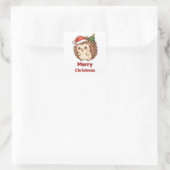 Kerstmis egel boom sticker (Tas)
