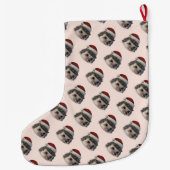 Kerstmis egel of opossum draagt Santa Costum Grote Kerstsok (Achterkant)