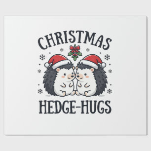 Kerstmis Egels Knuffels Cute Egels Vakantie Ontwer Cadeaupapier