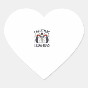 Kerstmis Egels Knuffels Cute Egels Vakantie Ontwer Hart Sticker