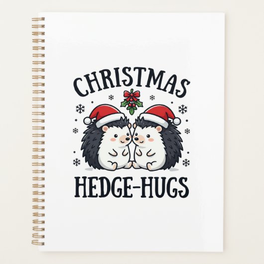 Kerstmis Egels Knuffels Cute Egels Vakantie Ontwer Planner (Voorkant)