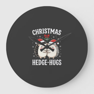 Kerstmis Egels Knuffels Mooie Egels Vakantie Grote Klok