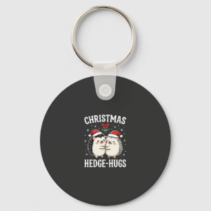 Kerstmis Egels Knuffels Mooie Egels Vakantie Sleutelhanger