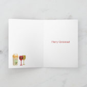 Kerstmis, Eggnog en kerst Feestdagen Kaart (Binnen)