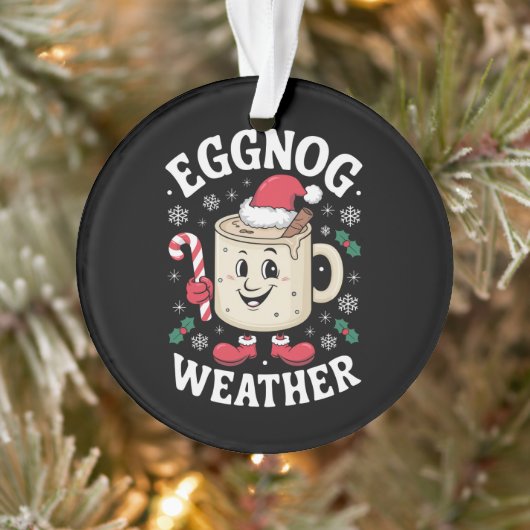 Kerstmis eggnog weer Retro Kerstmis Ornament (Boom)