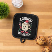 Kerstmis Eggnog Weer Retro Kerstmis Pannenlap (Top down)