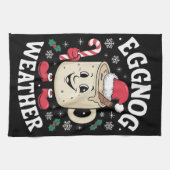 Kerstmis Eggnog Weer Retro Kerstmis Theedoek (Horizontaal)