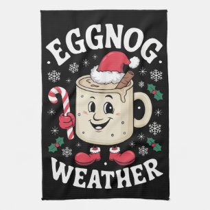 Kerstmis Eggnog Weer Retro Kerstmis Theedoek