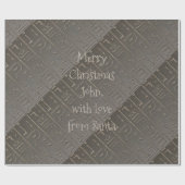 Kerstmis Egyptische Hieroglyphs Ancient Writing Cadeaupapier (Vlak)