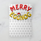 Kerstmis Eierpunch (Kerst grap) Kerst auto Feestdagen Kaart (Binnen)