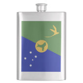 Kerstmis-eiland vlag flacon (Voorkant)