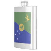 Kerstmis-eiland vlag flacon (Links)