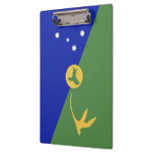 Kerstmis-eiland vlag klembord (Links)