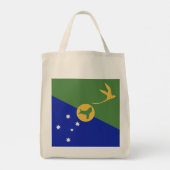 Kerstmis-eiland vlag tote bag (Achterkant)