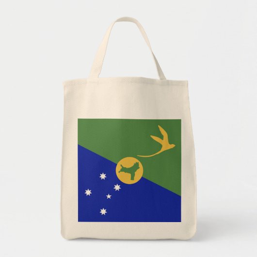 Kerstmis-eiland vlag tote bag (Voorkant)
