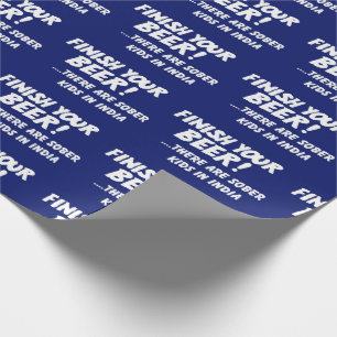 Kerstmis EIND JE BEER xmas humor Cadeaupapier