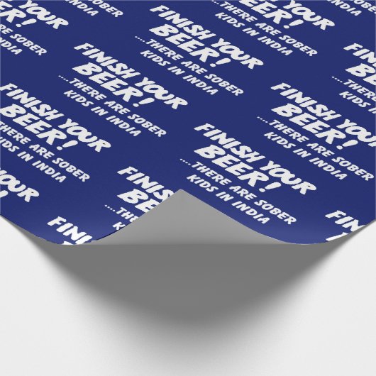 Kerstmis EIND JE BEER xmas humor Cadeaupapier (Hoek)