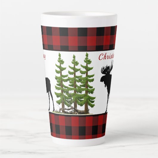 Kerstmis eland latte mok (Voorkant)