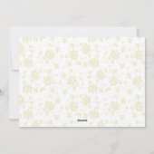 Kerstmis - Elegant Floral Holiday 3 Foto Feestdagenkaart (Achterkant)