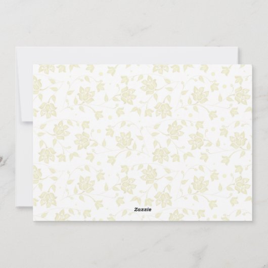 Kerstmis - Elegant Floral Holiday 3 Foto Feestdagenkaart (Achterkant)