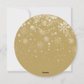 Kerstmis: Elegant Modern Chic Typographic Feestdagenkaart (Achterkant)