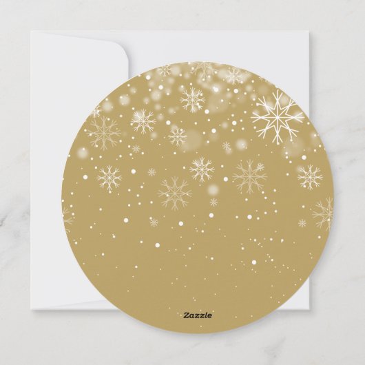 Kerstmis: Elegant Modern Chic Typographic Feestdagenkaart (Achterkant)