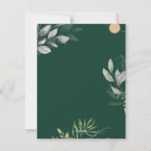 Kerstmis elegante groen zwangerschap aankondiging (Achterkant)