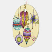 Kerstmis, elegante Ornamenten en Fancy glazen  (Links)