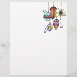 Kerstmis, elegante Ornamenten en Fancy glazen Flyer