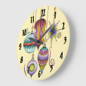 Kerstmis, elegante Ornamenten en Fancy glazen  Grote Klok (Hoek)