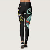 Kerstmis, elegante Ornamenten en Fancy glazen Leggings (Achterkant)