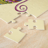 Kerstmis, elegante Ornamenten en Fancy glazen  Legpuzzel (Zijkant)
