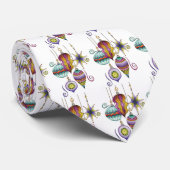 Kerstmis, elegante Ornamenten en Fancy glazen  Stropdas (Opgerold)