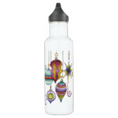 Kerstmis, elegante Ornamenten en Fancy glazen  Waterfles (Rechts)