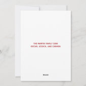 Kerstmis Elegante Typografie 3 Foto Cute Feestdagenkaart (Achterkant)